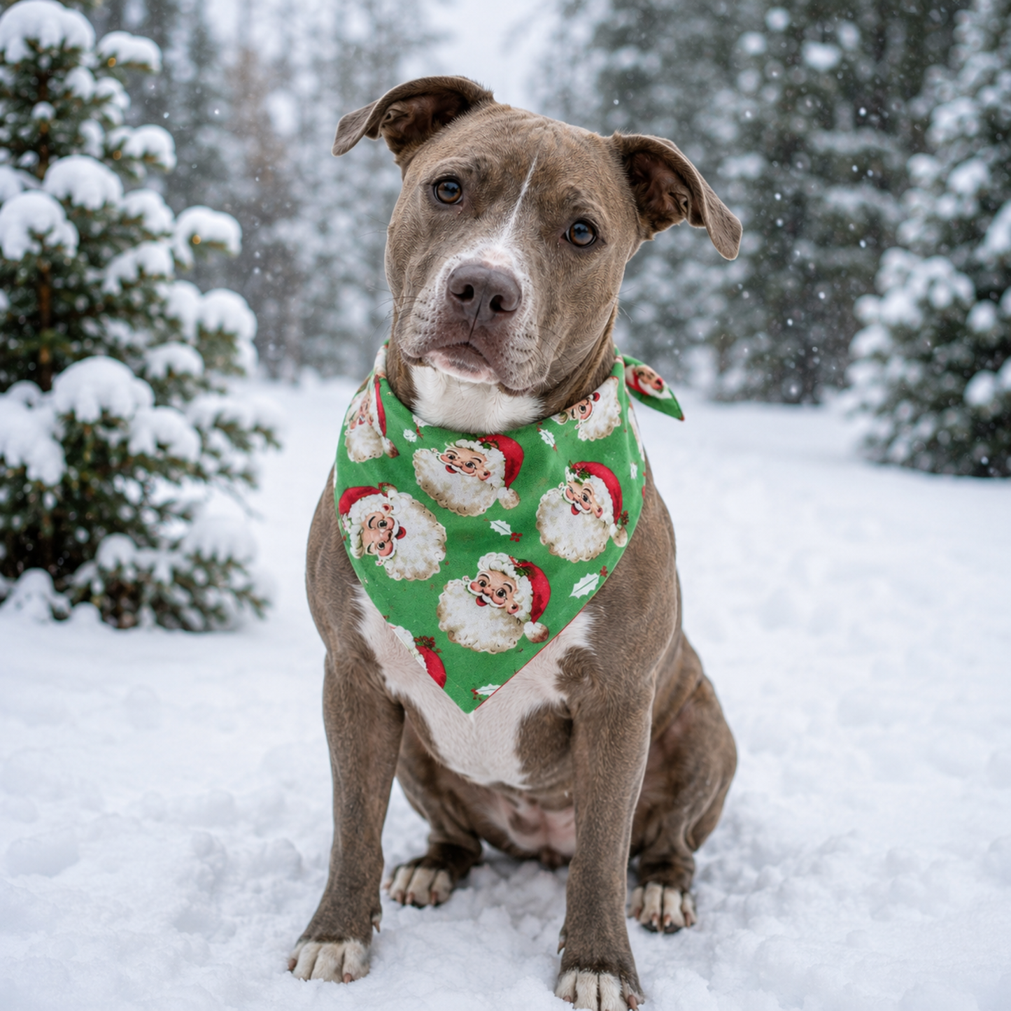 Vintage Santa Dog Bandana