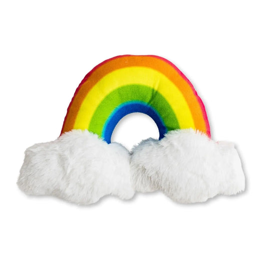 Enchanted Rainbow Magical with Squeaker & Crinkle Paper Plush Dog Toy American Pet Supplies