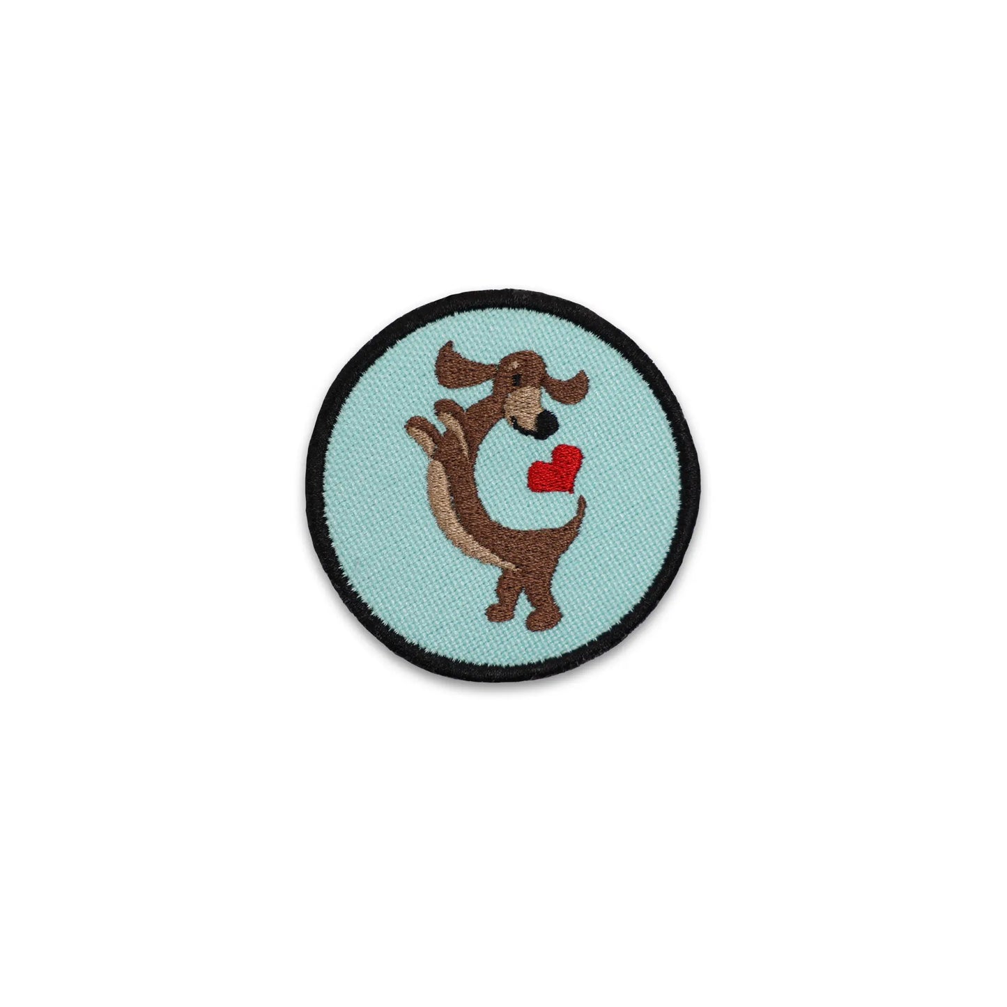 Dachshund Heart Circle Patch K9 Sport Sack