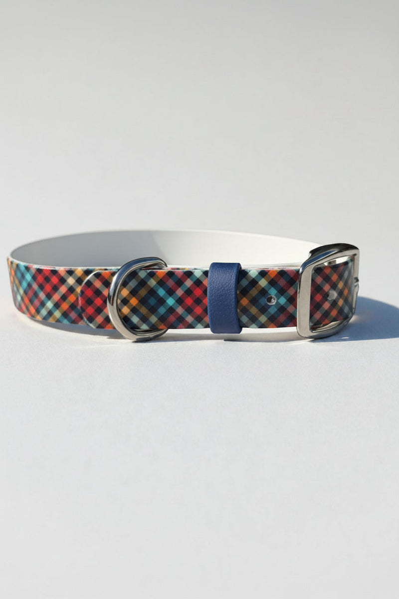 Preppy Plaid Biothane Collar