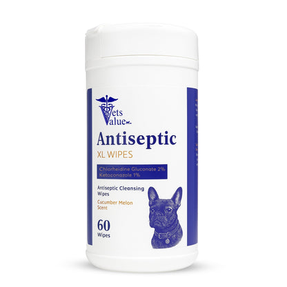 Extra Large Pet Wipes for Dogs & Cats – Hypoallergenic, Deodorizing Grooming Wipes for Paws, Butt, Ears & Eyes – Aloe & Vitamin E for Sensitive Skin – Travel-Friendly Cleaning (60ct, Made in USA) Horizon Animal Care