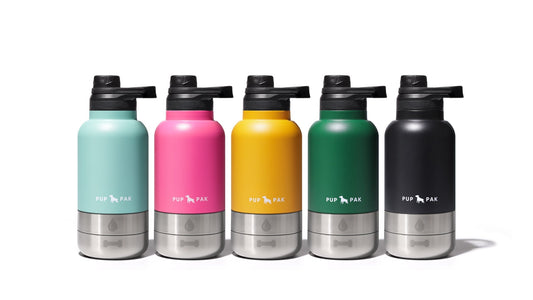 Pup Pak Dog Water Bottle with Detachable Bowls Pup Pak