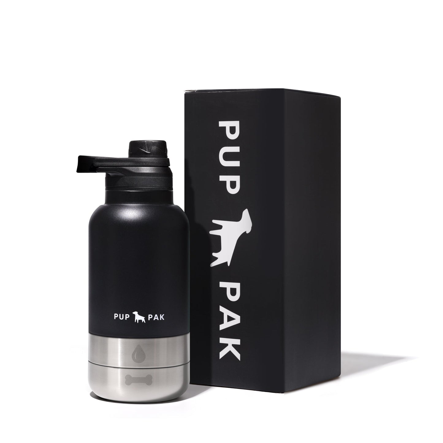 Pup Pak Dog Water Bottle with Detachable Bowls Pup Pak
