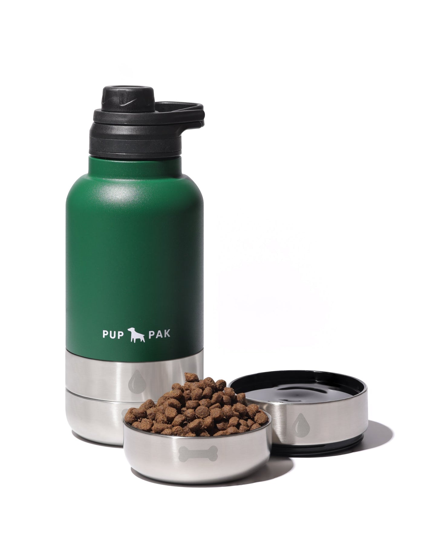 Pup Pak Dog Water Bottle with Detachable Bowls Pup Pak