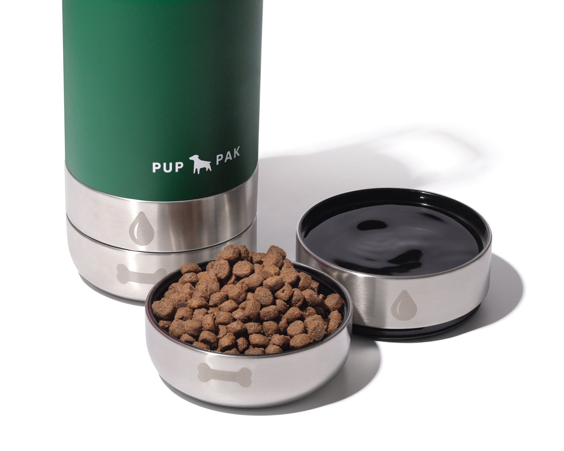 Pup Pak Dog Water Bottle with Detachable Bowls Pup Pak