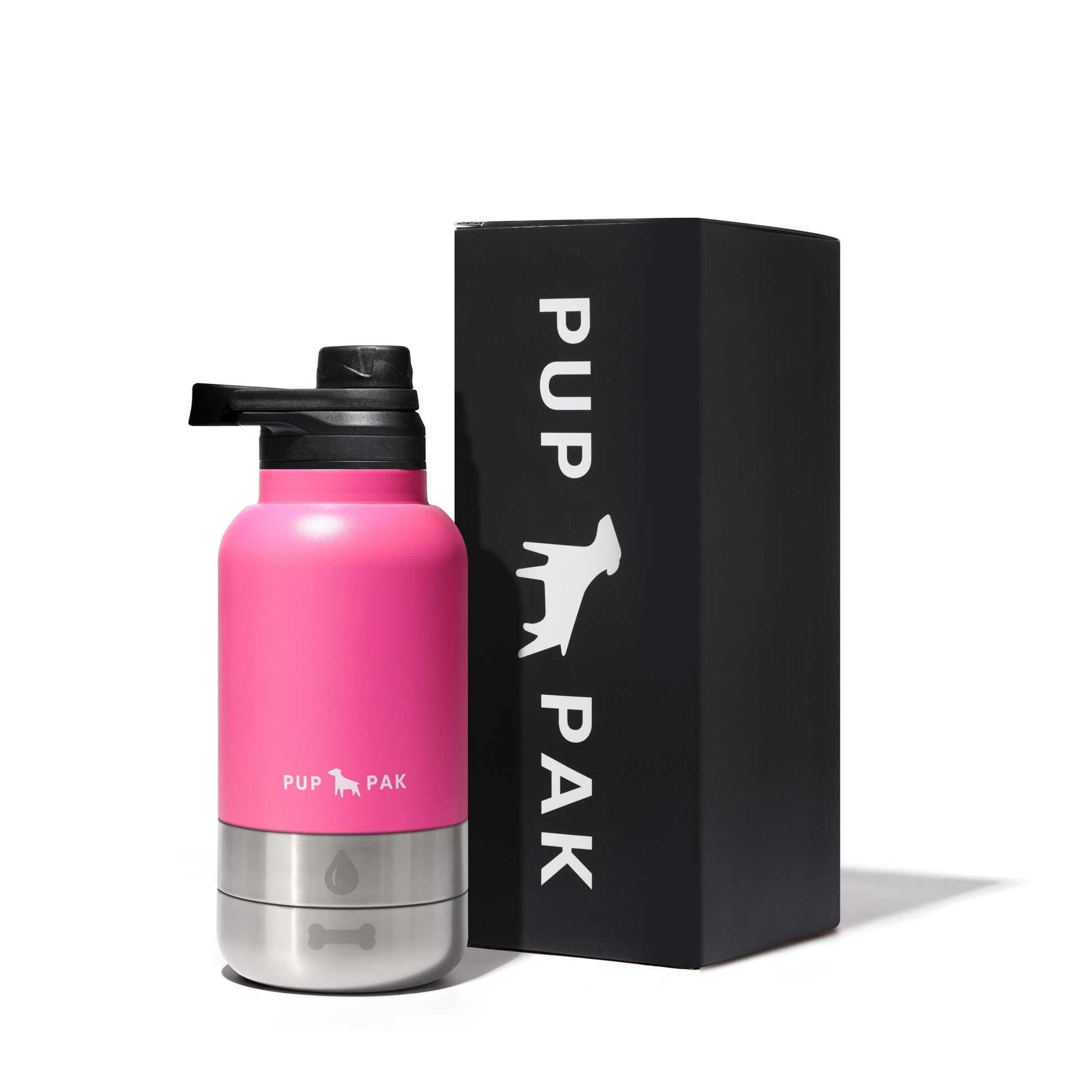 Pup Pak Dog Water Bottle with Detachable Bowls Pup Pak