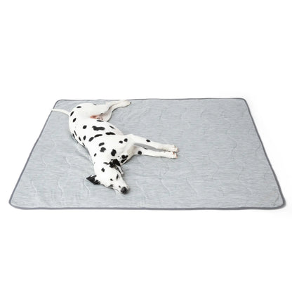 PupChill™ Cooling Bolster Dog Bed + Waterproof Blanket Bundle - Arctic Grey Paw.com