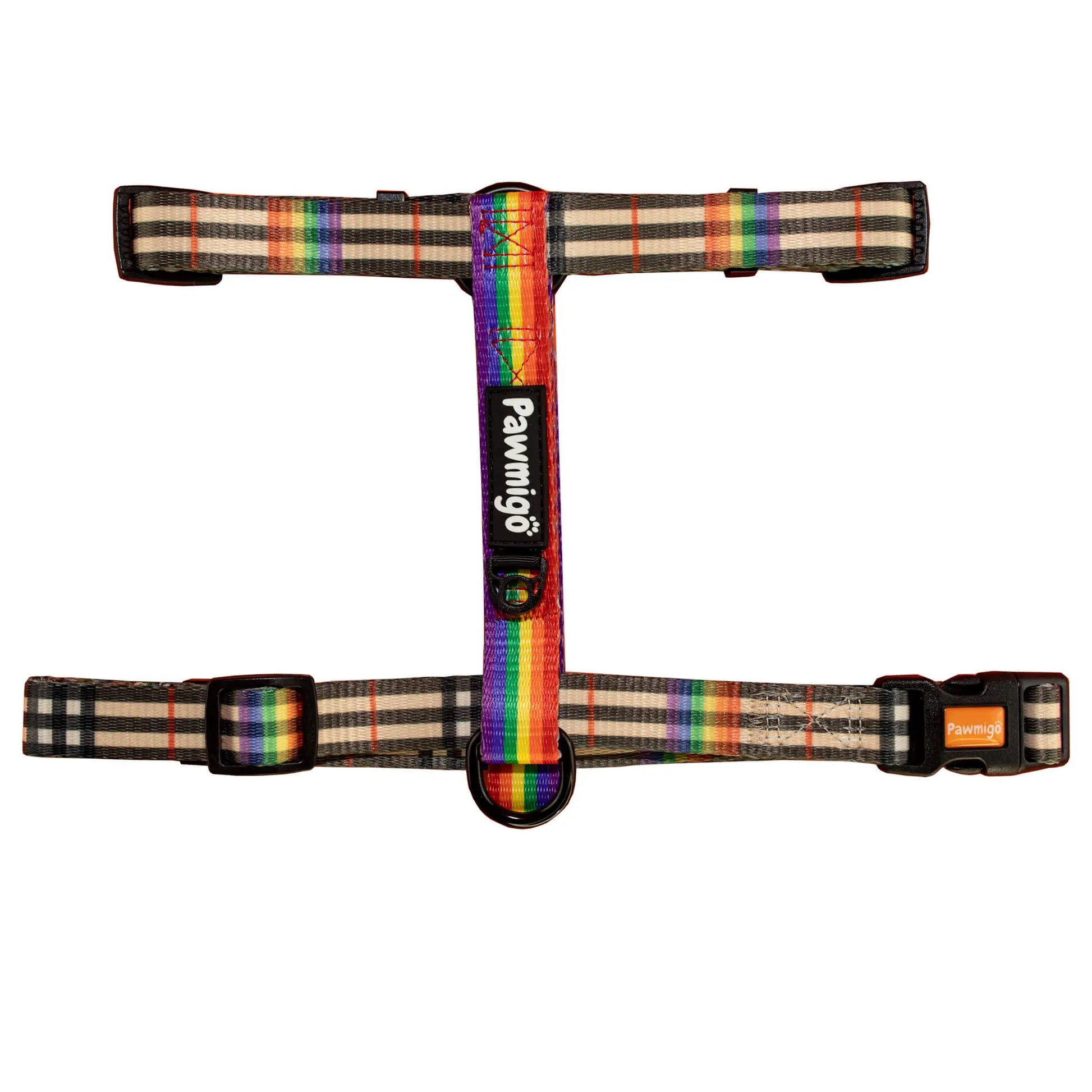 Rainbow Plaid Free-Fit Harness Pawmigo