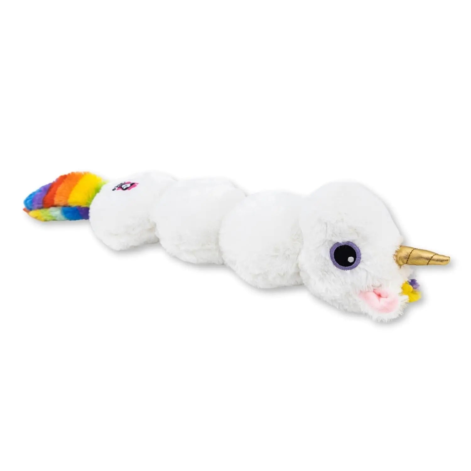 Colorful Unicorn Magical Creature Plush Dog Toy – with Squeaker & Crinkle Paper for Fun Play American Pet Supplies