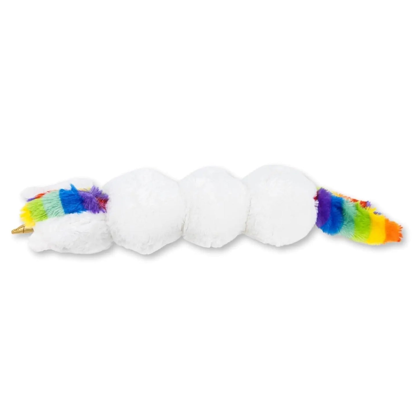 Colorful Unicorn Magical Creature Plush Dog Toy – with Squeaker & Crinkle Paper for Fun Play American Pet Supplies