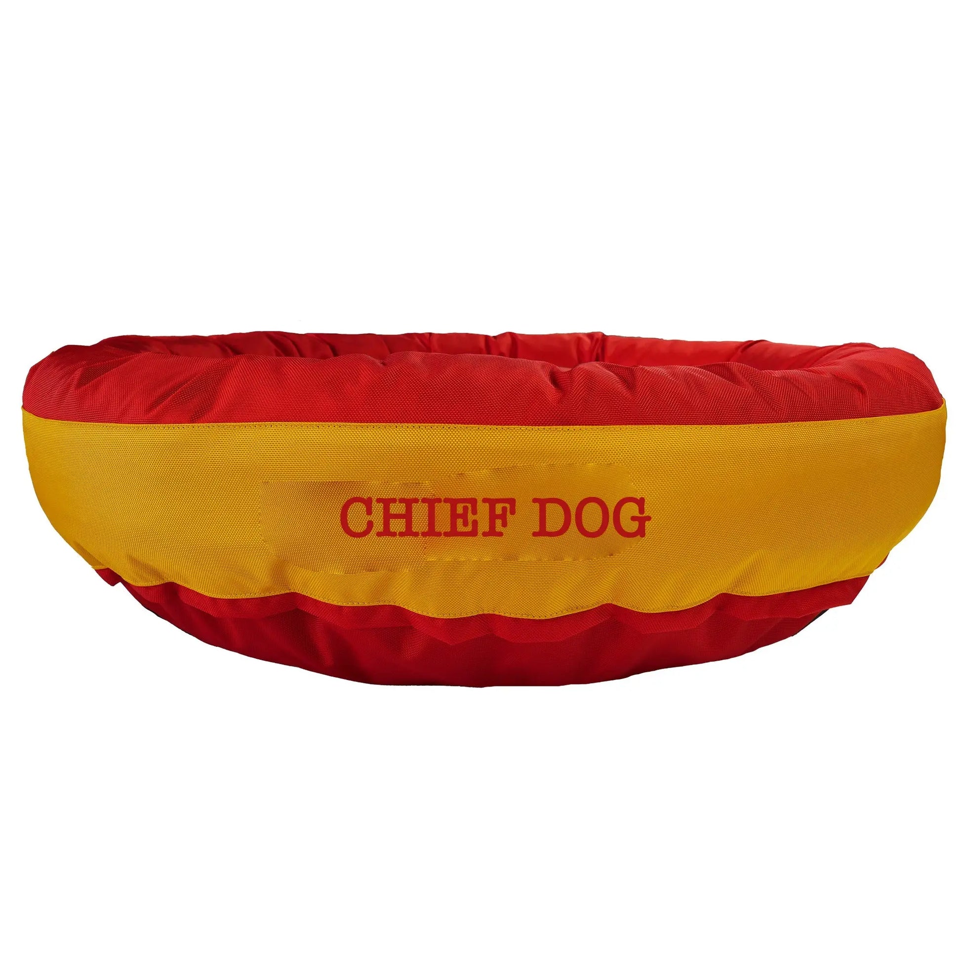 Dog Bed Round Bolster Armor Football American Dog