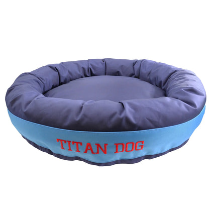 Dog Bed Round Bolster Armor Football American Dog