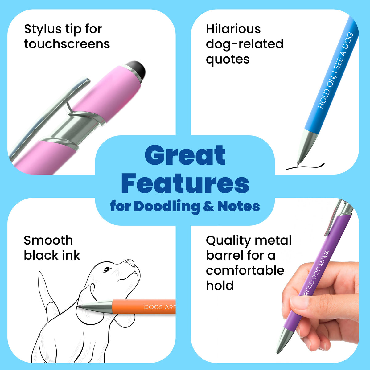 Cat-Themed Stylus Pen Sets by Rubyloo