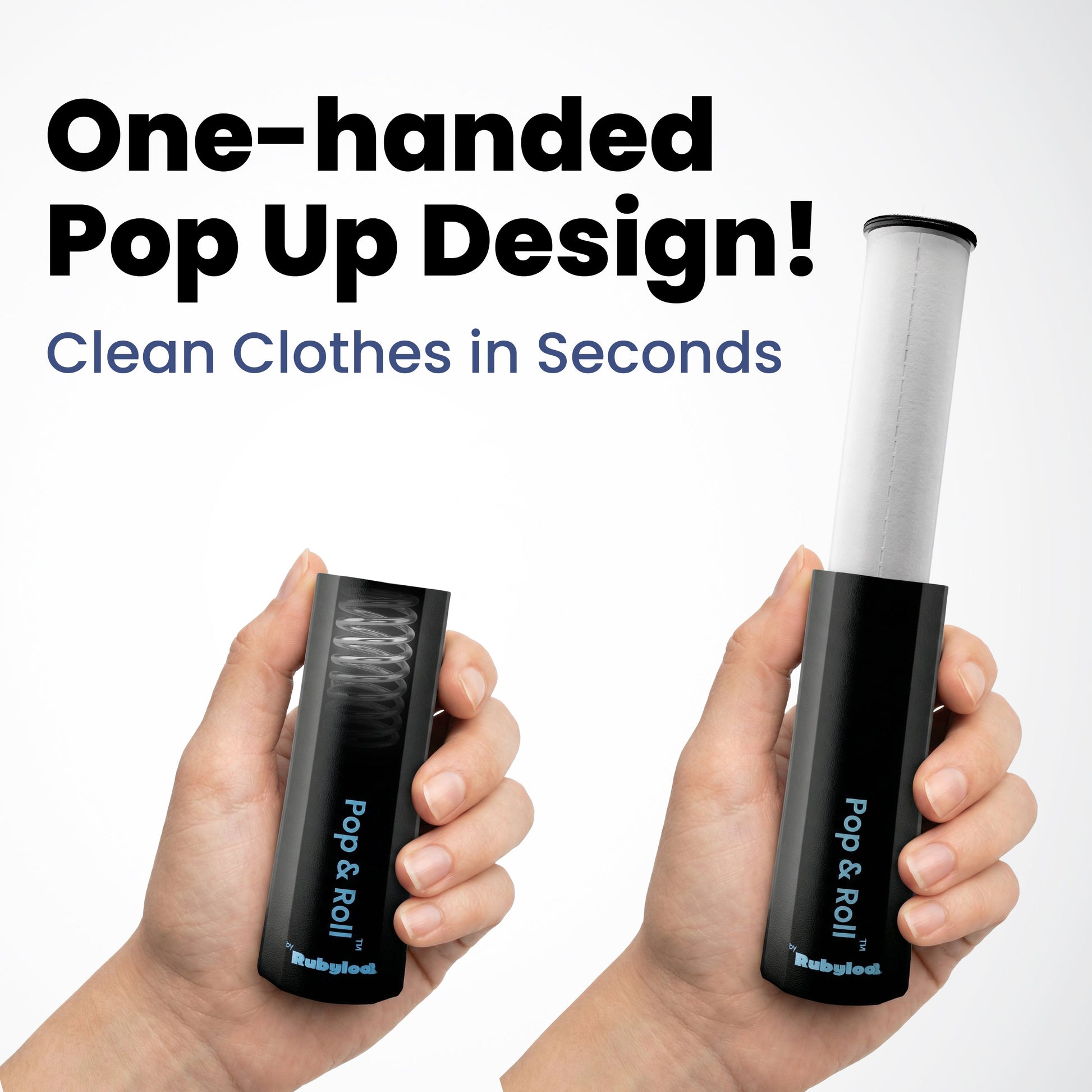 Mini Lint Roller for Pet Hair with 2 Refills