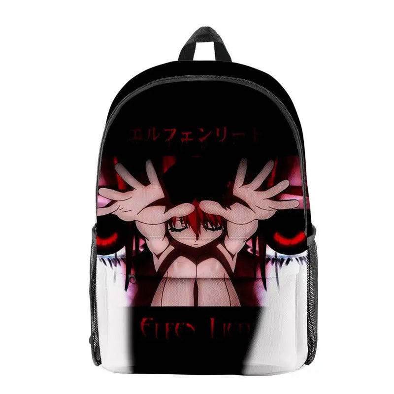 2024 Anime Elfen Lied 3D Print kawaii Backpack School Bag