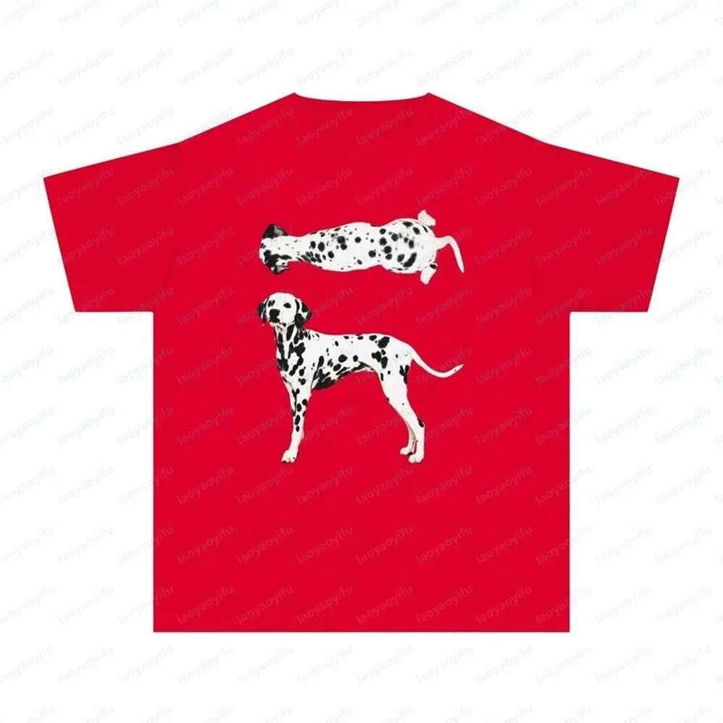 Dalmatian Pet Cotton Tee Dog Lover Vintage Classic Fashion Streetwear Dog Dad Lovely Summer Outdoors Breathable Men's Clothing