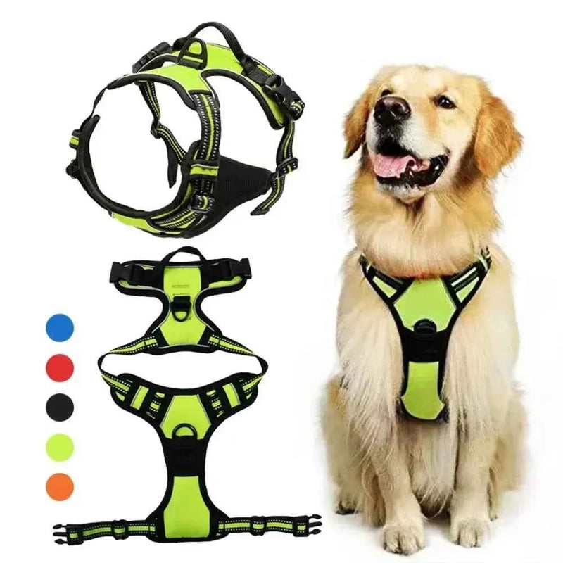 YOUSE Reflective Nylon Dog Harness - Adjustable Breathable Vest