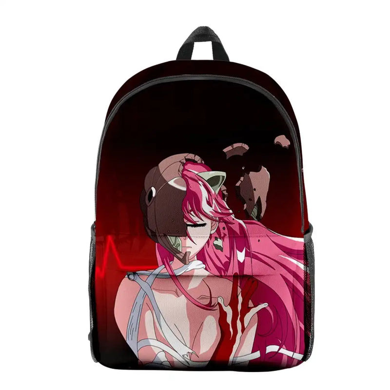 2024 Anime Elfen Lied 3D Print kawaii Backpack School Bag