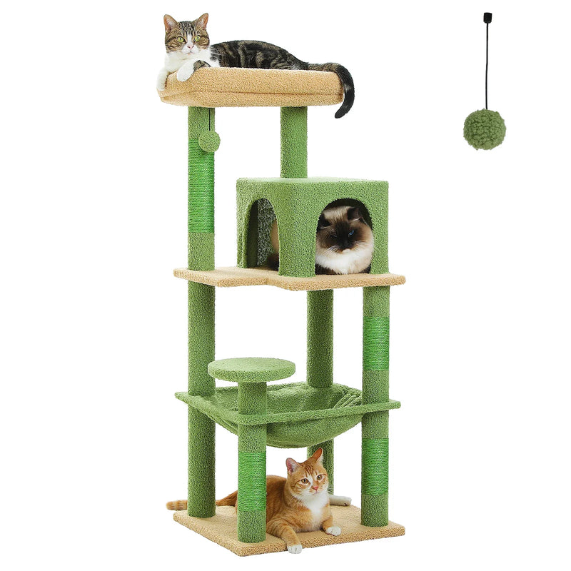Petepela 5-Level Cat Tree Tower with Hammock and Condo
