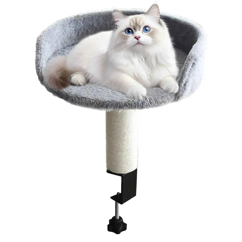 Cat Bed for Desk 360 Rotating Hammock for Cat Desk Clamp Kitten Bed for Kittens Pets Animals Indoor Home Apartment Living Room