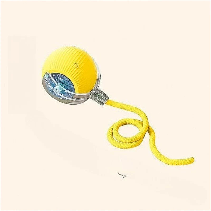Dog and cat toys, ball, durable, self-entertainment, with rope, cat teaser ball, pet supplies, jumping ball, thud pet toys