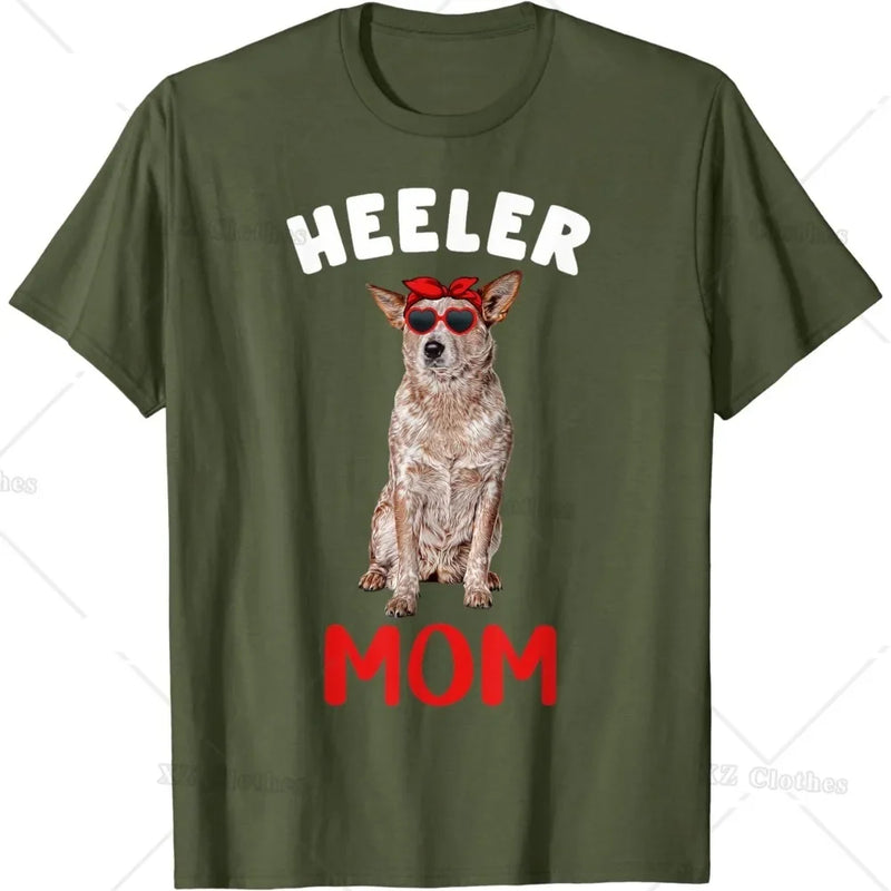 Red Heeler Mom Mama Australian Cattle Dog Lover Owner T-Shirt for Women