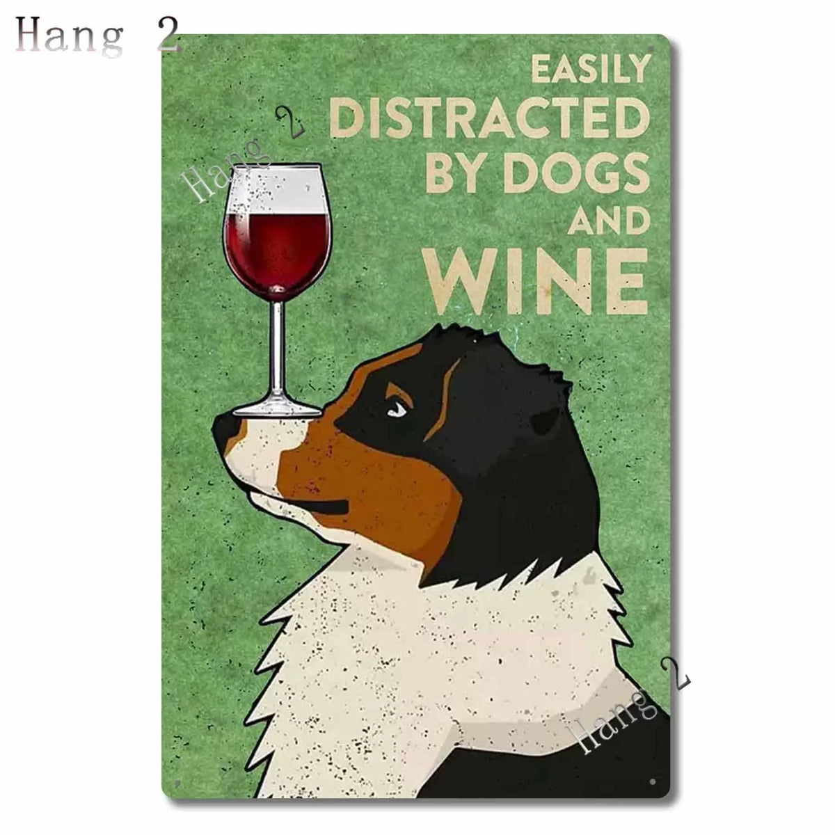 Aussie Metal Tin Sign Wall Decor Australian Shepherd Dog Bath Soap Poster Hanging Plaque Aluminum Signage Posters 8x12 Inch