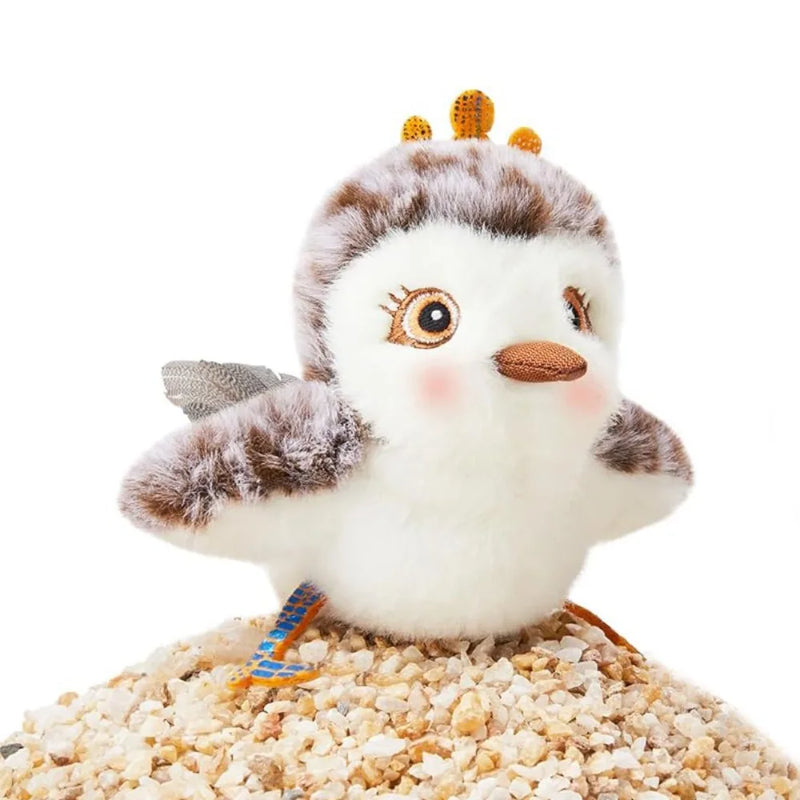 Rechargeable Flapping Bird Sparrow Cat Toy USB Vivid Chirping Interactive Flying Bird Cat Toys Touch-Activated Hangable