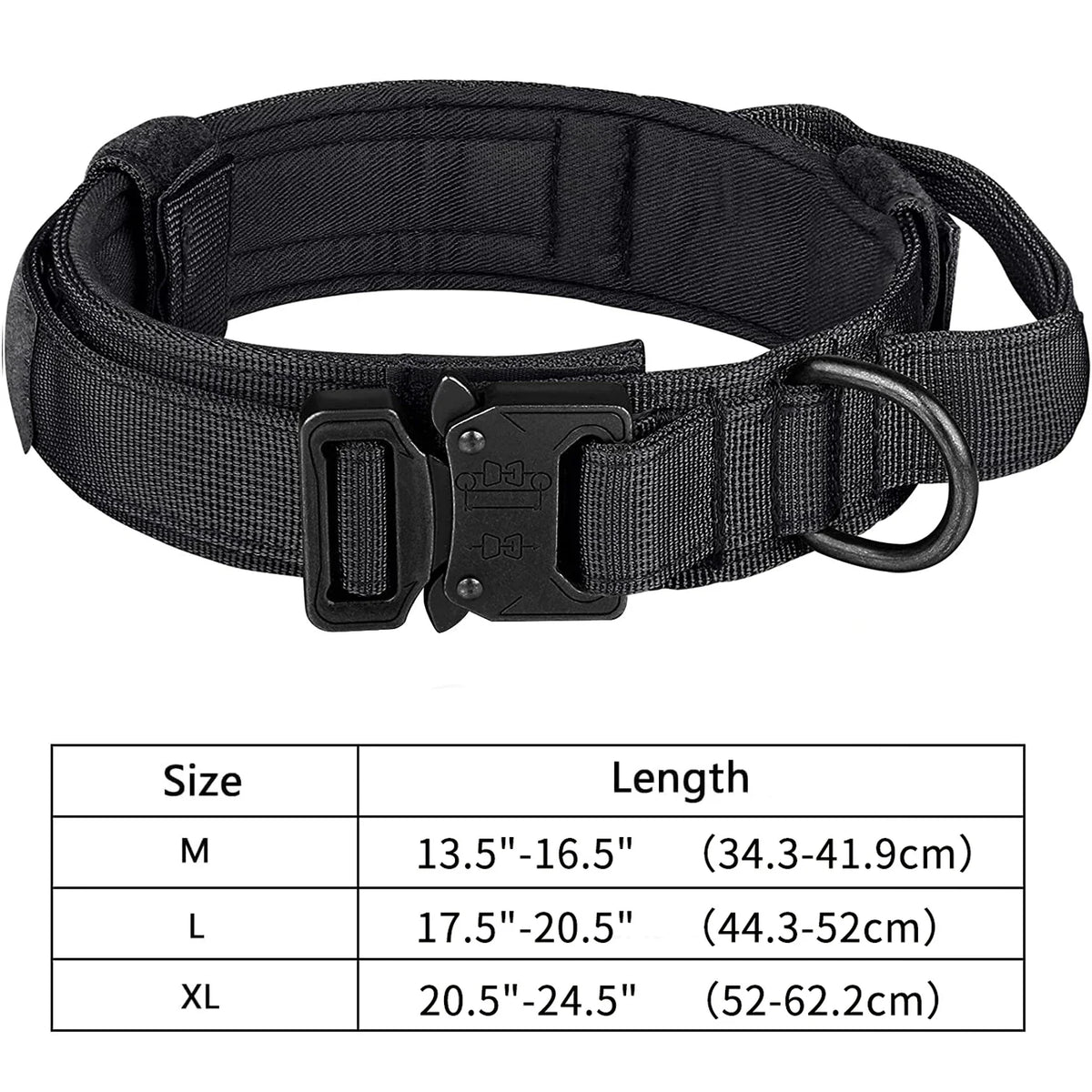 Tactical Military Dog Collar with Control Handle