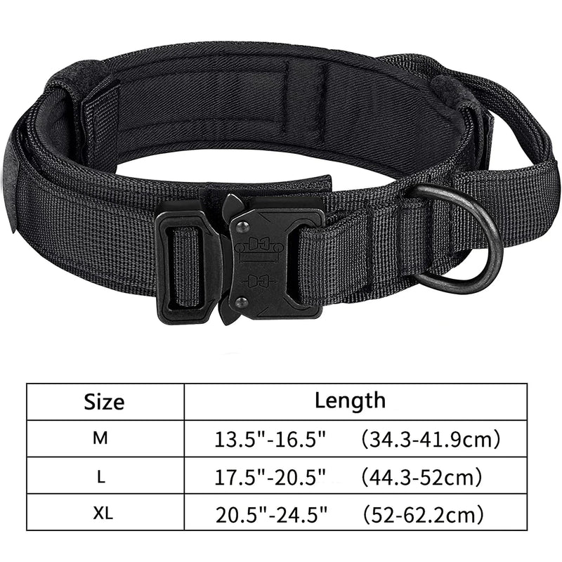 Tactical Military Dog Collar with Control Handle
