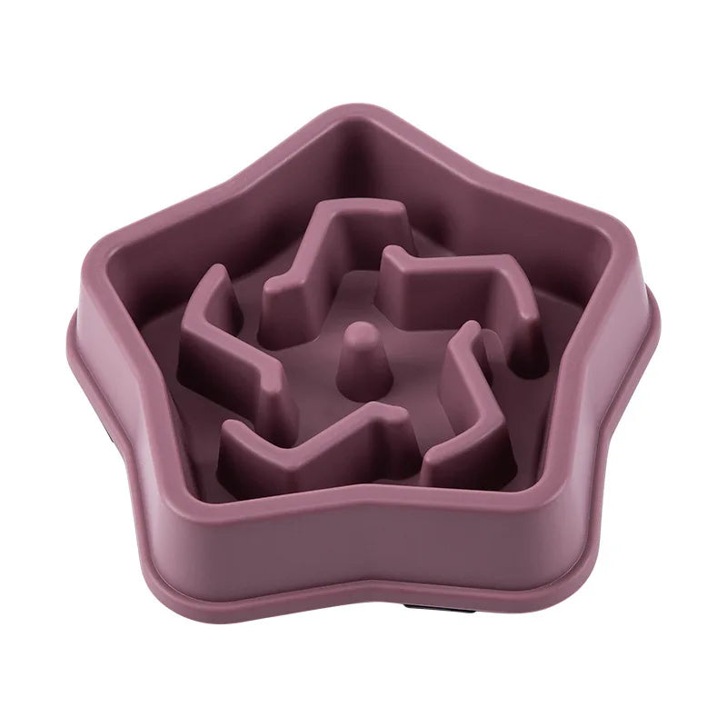 Anti-Choking Slow Feeder Dog Bowl - Non-Slip Plastic Maze Bowl