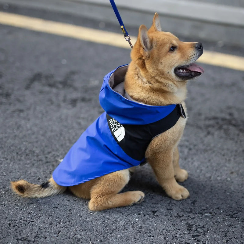 Waterproof Raincoat Jacket for Dogs Teddy Spring Autumn Handsome Pet Clothing Popular Doggy Outerwear