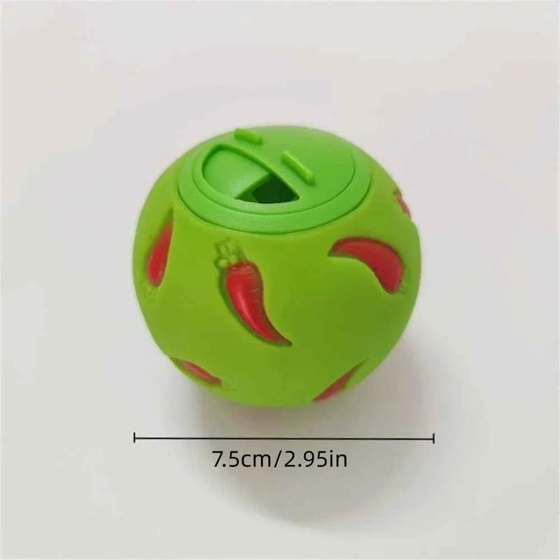 Pet Food Dispenser for Rabbits Carrot Interactive Bunny Toy Snack Toy Ball Food Dispenser Ball Bite Resistant Feeding Toys