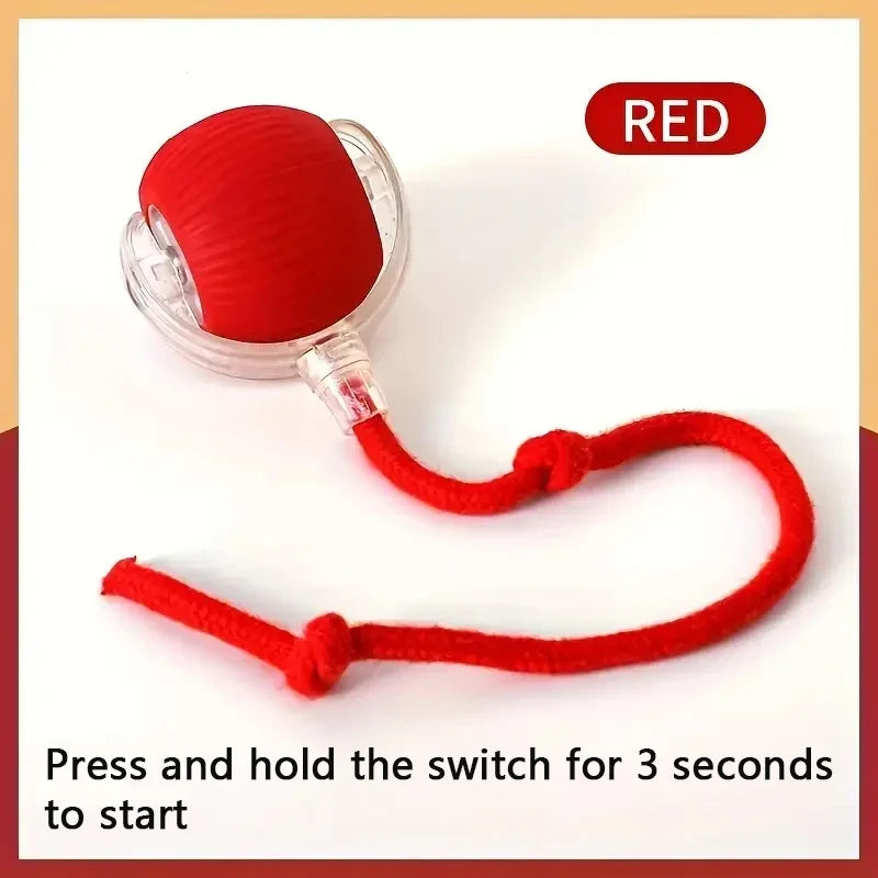 Automatic Smart Cat Toy Ball Interactive Electric Rolling Teaser USB Rechargeable Moving Bouncing Ball for Kittens Birthday Gift