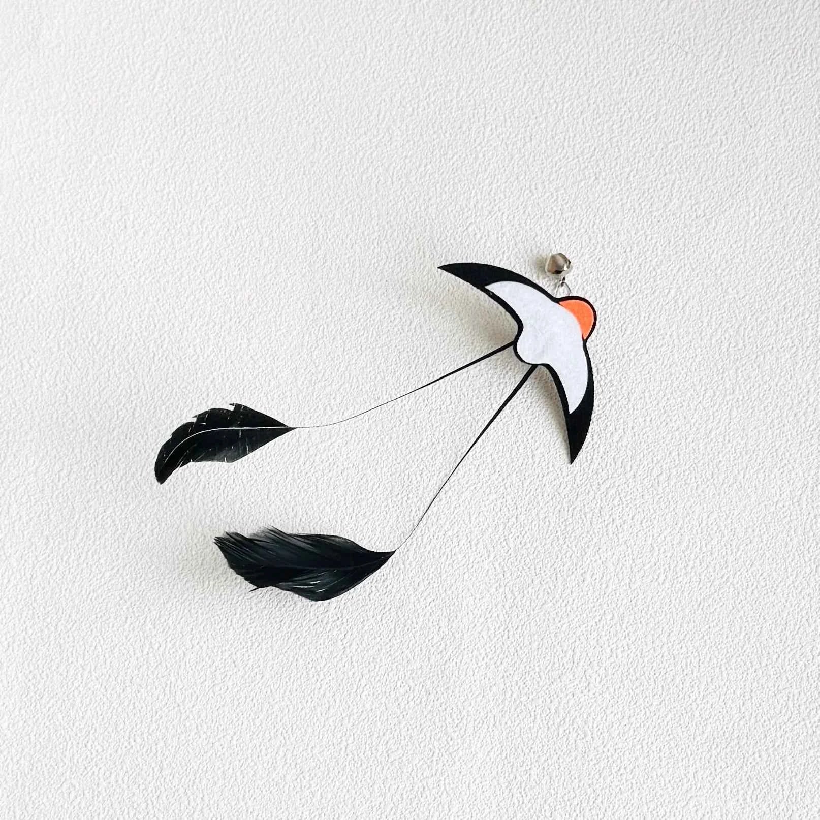 Cat Toys Interactive Funny Simulation Bird Feather with Bell Cat Stick Toy for Kitten Playing Teaser Wand Toy Pet Cats Supplies