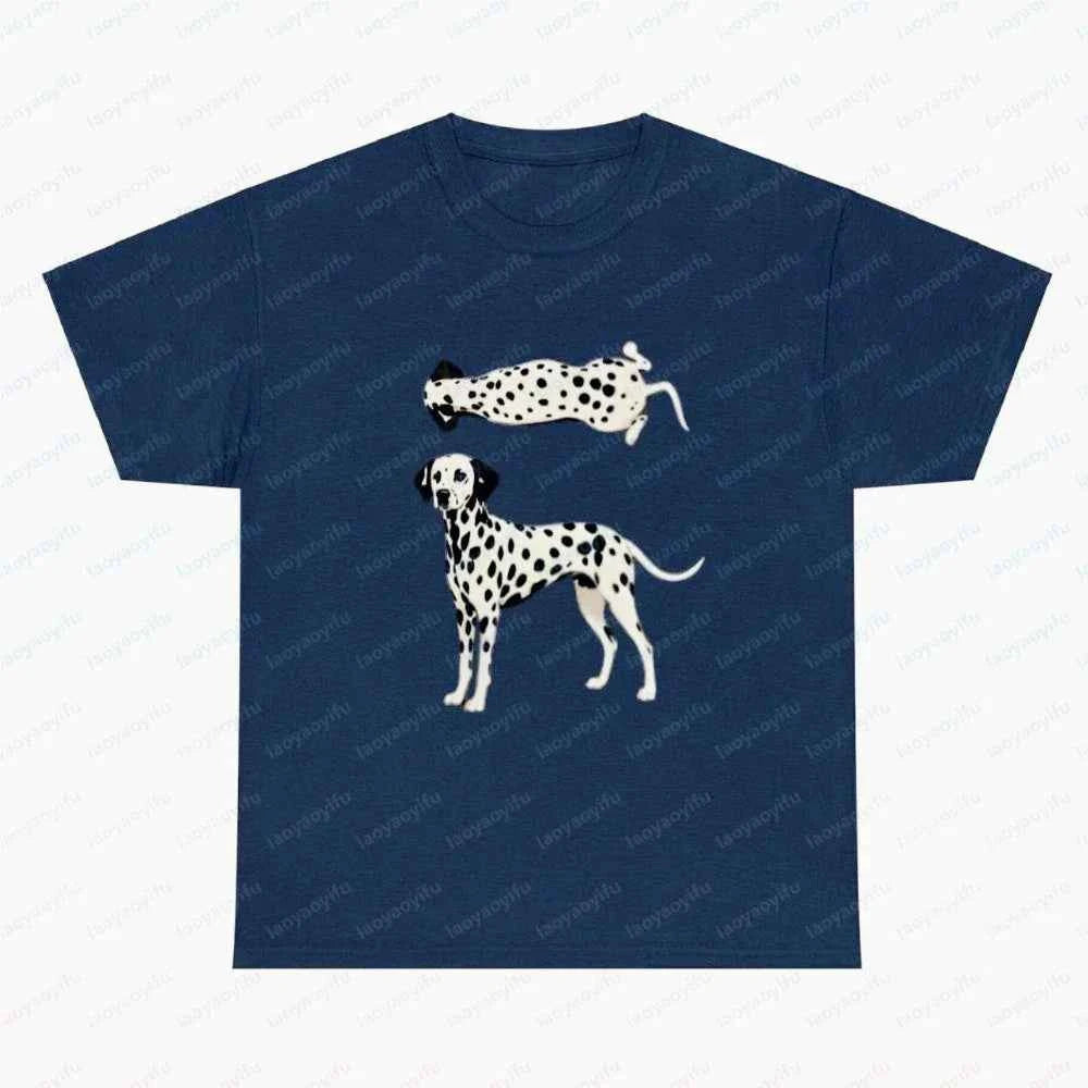 Dalmatian Pet Cotton Tee Dog Lover Vintage Classic Fashion Streetwear Dog Dad Lovely Summer Outdoors Breathable Men's Clothing