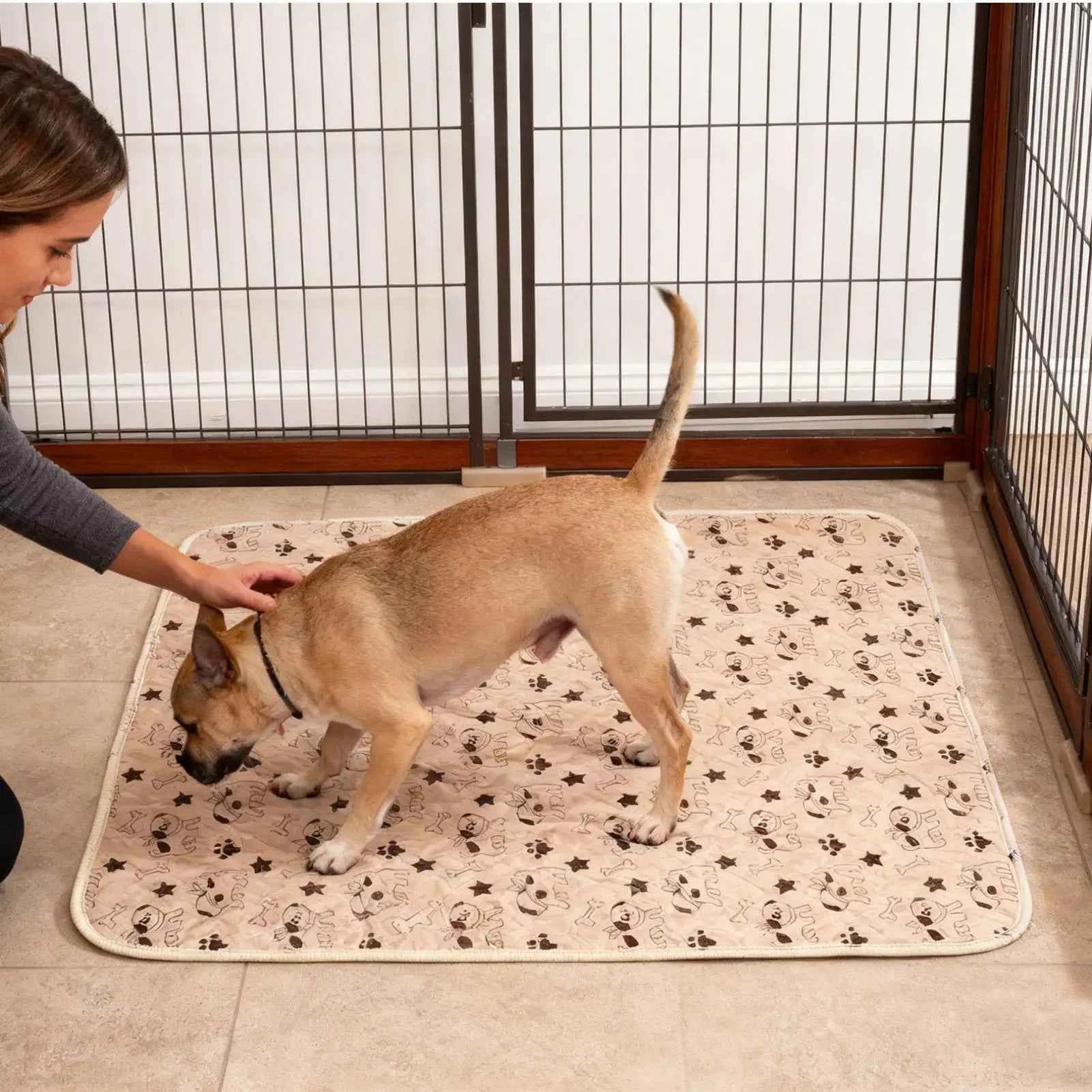 Dog Pee Pads Fast Absorbent Pet Training Mat Reusable Washable Absorbent Pee Pads For Home Potty Playpen Crate Litter pad