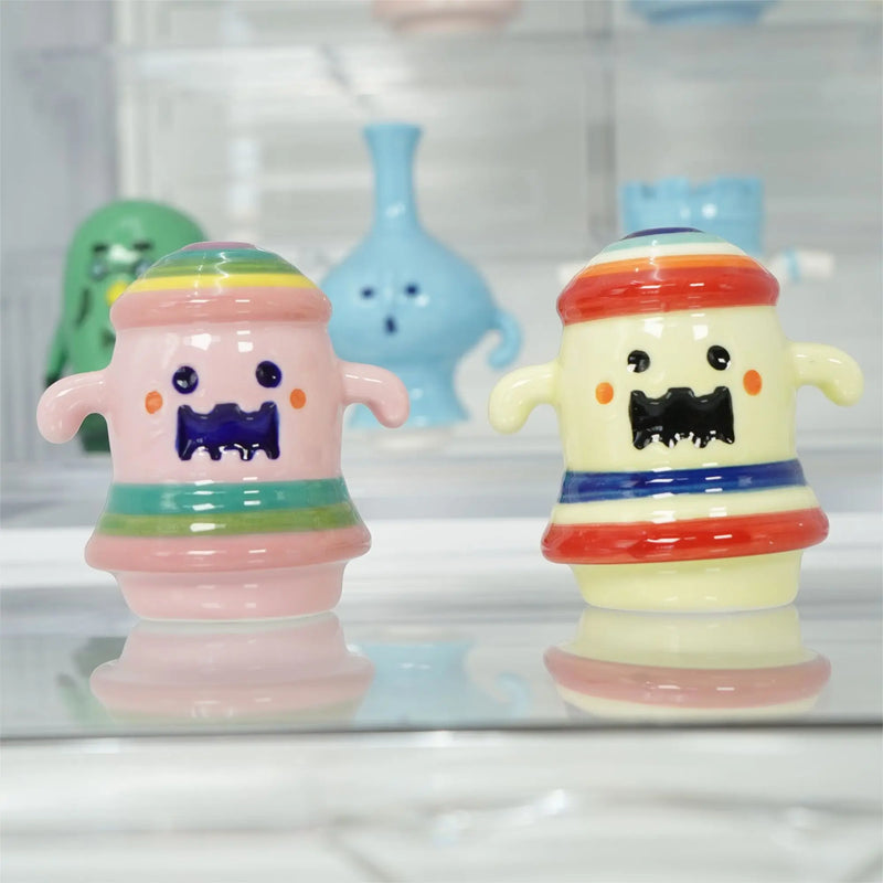 Ceramic Animals Pottery Figurine Crossings Game Model Collection Toys Desktop Ornament Kawaii Miniature Decoration Girls Gifts