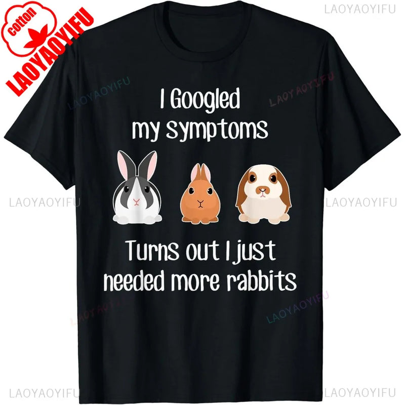 Need More Rabbits Cute Graphic Printed T-shirt Pet Mini Netherland Dwarf Dutch Bunny Gift Unisex T-Shirt Women Daily Life Tee