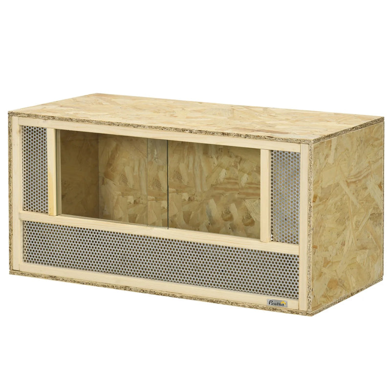 Wooden Reptile Terrarium for Chameleon, Lizard, Snake, Frog, Turtle