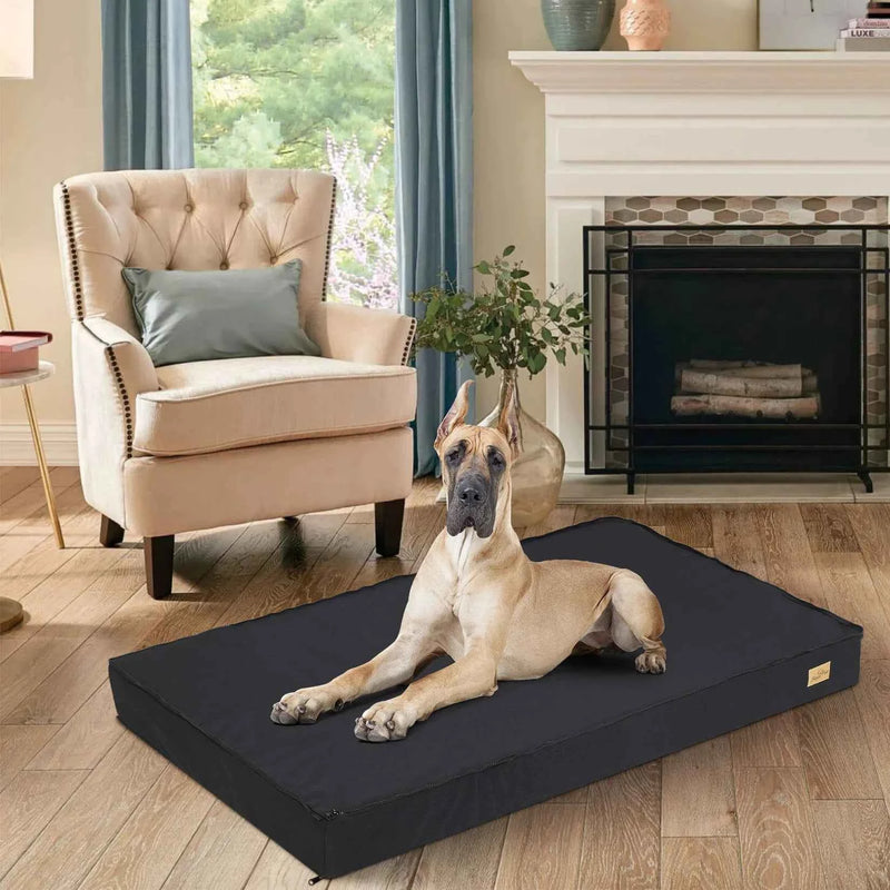 Bingopaw Orthopedic Memory Foam Dog Bed - Waterproof Grey