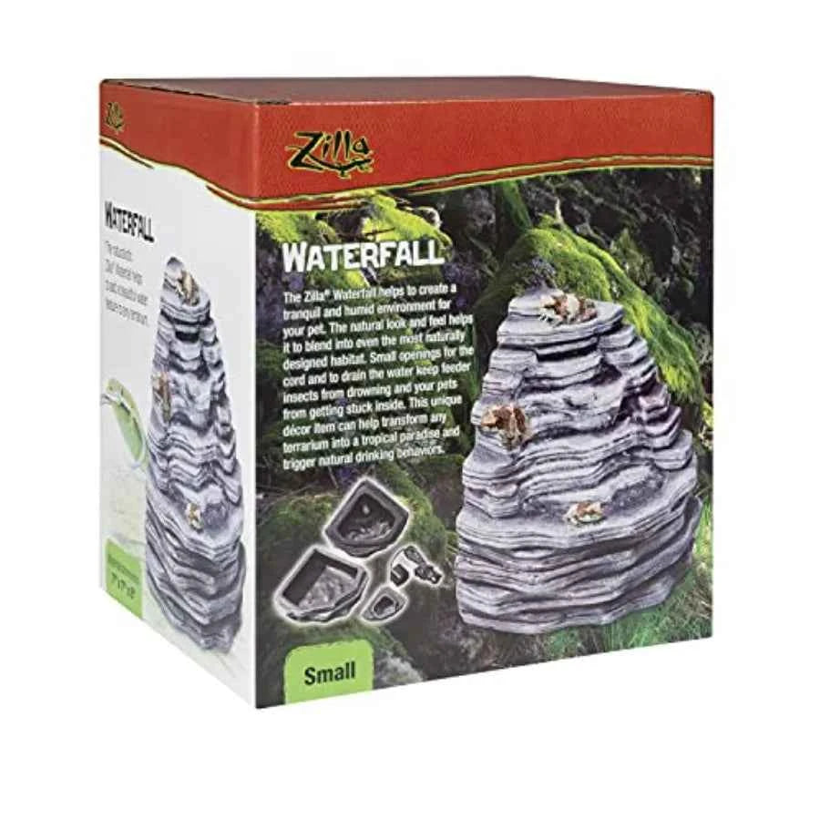 Pet Reptile Terrarium Waterfall Décor Small