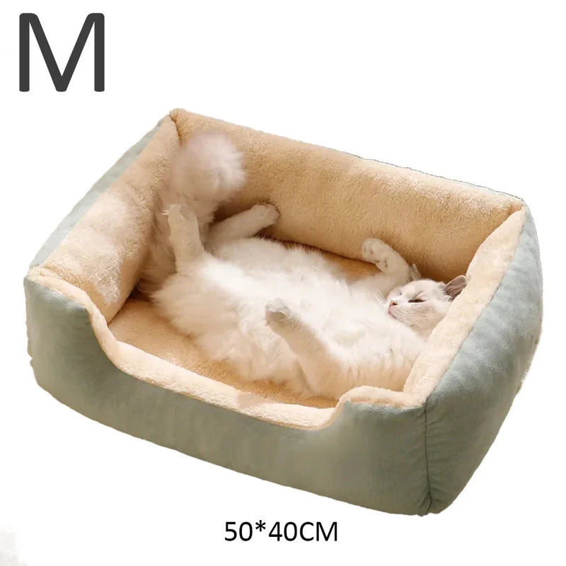 Cat & Dog Bed – Cozy Pet Cushion, Basket, and Habitat for Cats, Kittens & Small Dogs