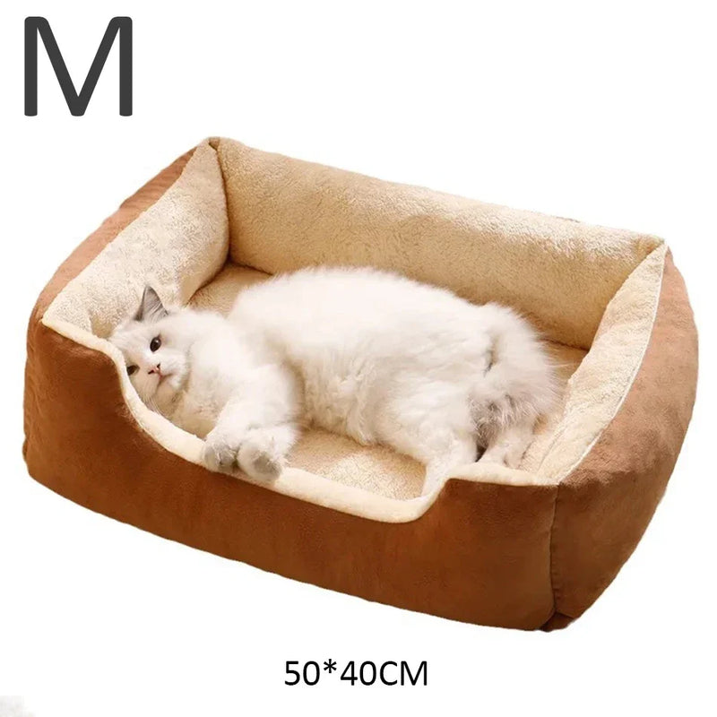 Cat & Dog Bed – Cozy Pet Cushion, Basket, and Habitat for Cats, Kittens & Small Dogs