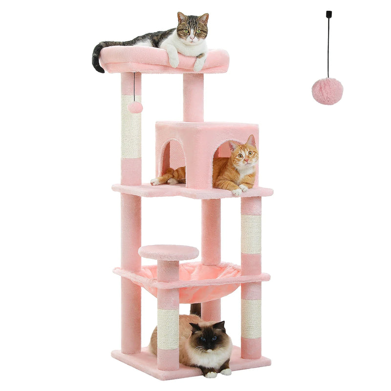 Petepela 5-Level Cat Tree Tower with Hammock and Condo