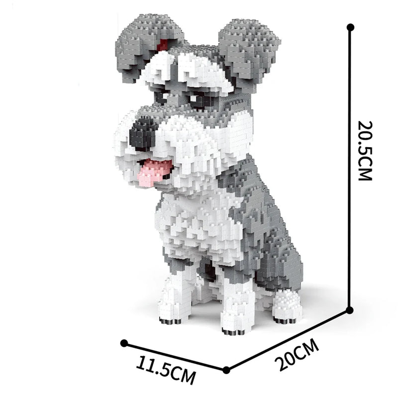 Dachshund Dog Model Micro Mini Building Blocks Set Educational Recreation Toys Pet Lover Gift Decoration Bricks Party Gift
