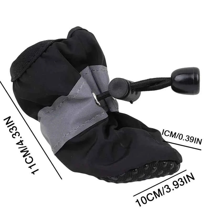 4Pcs Reflective Dog Shoes - Waterproof Non-slip Pet Boots