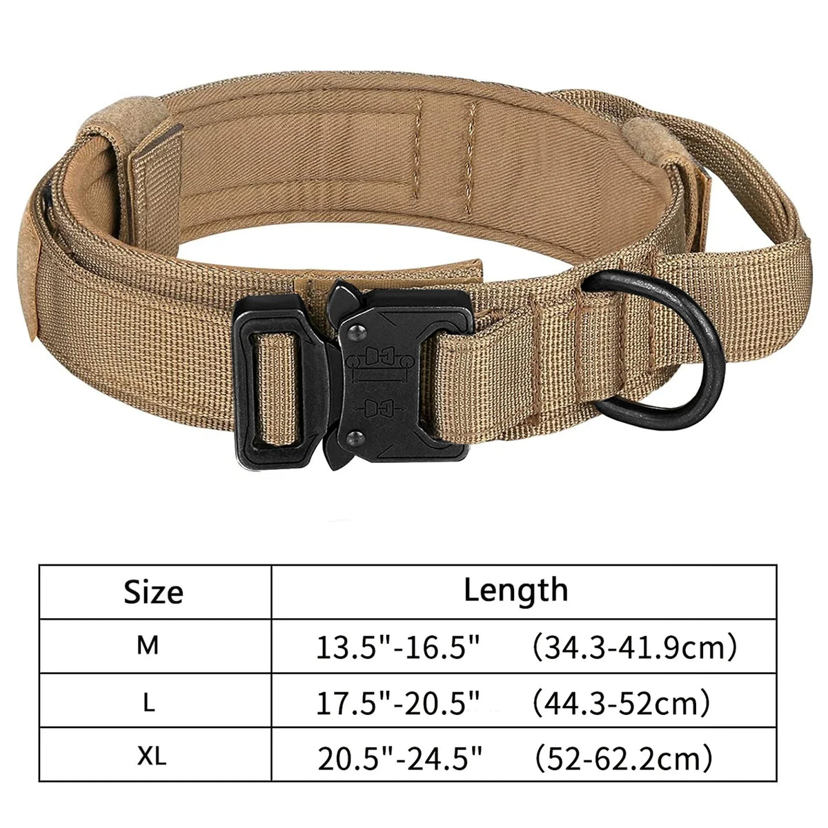 Tactical Military Dog Collar with Control Handle