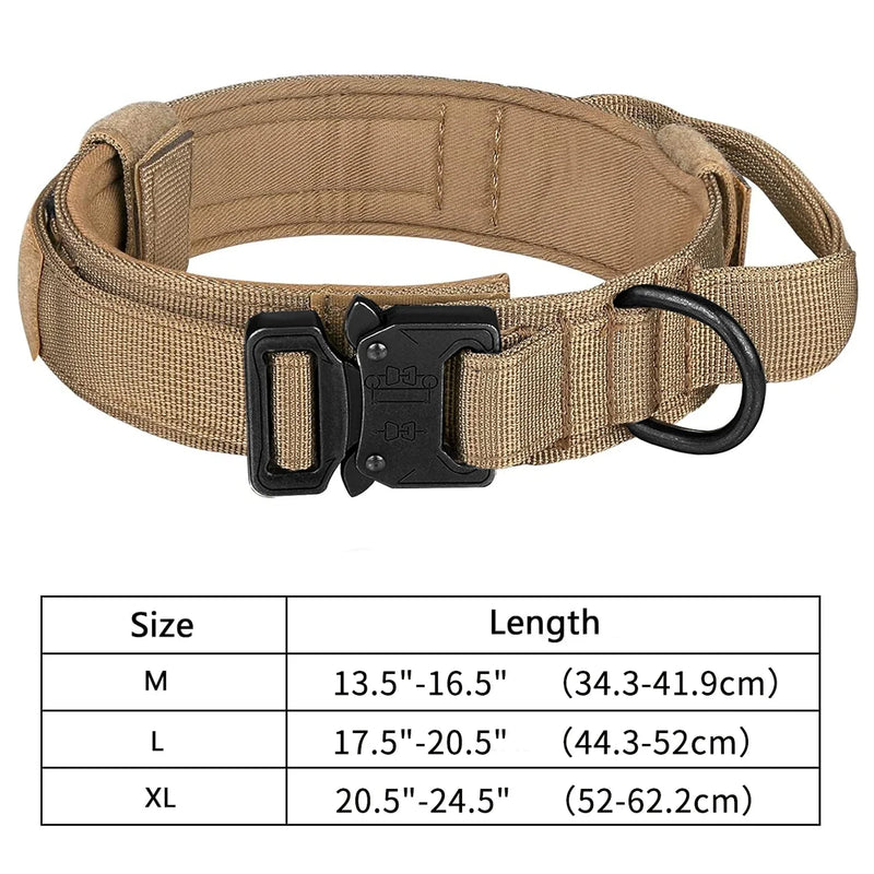 Tactical Military Dog Collar with Control Handle