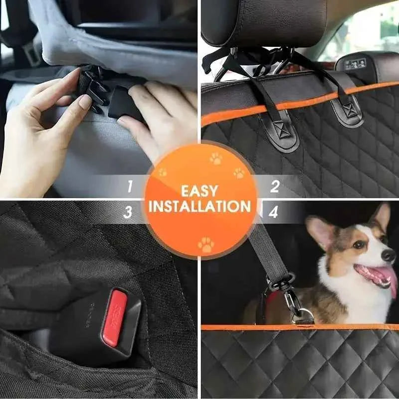 Dog Car Seat Cover - Waterproof Hammock for Cars & Trucks